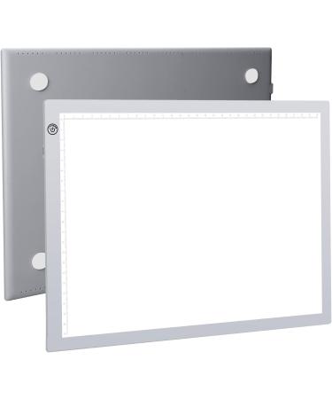 RTjoy A4 LED Light Pad | USB Powered Drawing Board | Adjustable Brightness Tracing Box for Diamond Painting, Vinyl Weeding, Slides Viewing | Silver A4 Light Pad - Buy Online on GoSupps.com