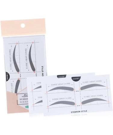 FOMIYES 2 Microblading Stencils Makeup Kit Eyebrow Makeup Tools Eyebrow Stickers A607 Simple Card - Buy Online on GoSupps.com