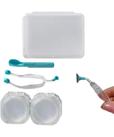Soft Lens Remover | Silicone Eye Remover Tool Applicator - Soft Lenses Remover and Insertion Scoop Tweezers for Girls with Long Nails Rowces Taker and Wearer With Double Box - Buy Online on GoSupps.com
