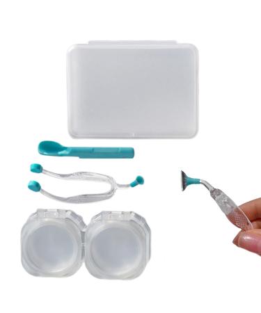 Soft contact lens remover silicone contact plug-in and distance tool |Tool for inserting/removing eye contact portable silicone shovels and contact tweezers for the Frifer customer and carrier with a double box