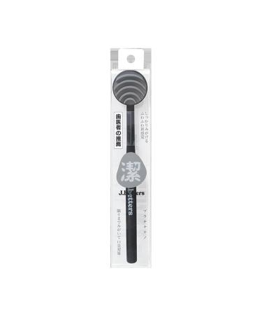 Tebinzi tongue cleaner - cleaning scraper for the tongue oral custody treatment with travel etius for adults and children oral care for a fresher breath black