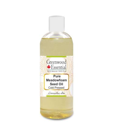 Greenwood essential natural meadow foam seed oil (Limnanthes Alba) Natural therapeutic quality cold -pressed 200ml (6.76 oz)