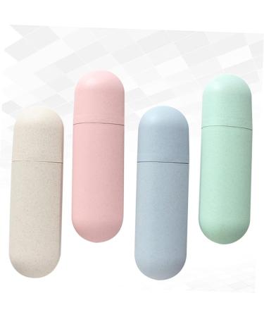 TOVINANNA 4 Pieces Toothbrush Case - Durable & Stylish Toothbrush Container for Home & Travel - International Shipping Available - Buy Online on GoSupps.com