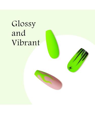 MAYCHAO 15ML Green Gel Nail Polish 1Pc Neon Green Gel Polish Soak Off UV LED Halloween Nail Polish Nail Art Starter Manicure Salon DIY at Home 0.5 OZ - Buy Online on GoSupps.com