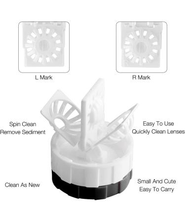 Gobesty 10-Piece Contact Lens Container Set | Soaking Cases & Manual Cleaner | Ideal Contact Lens Storage for Daily Use - Buy Online on GoSupps.com