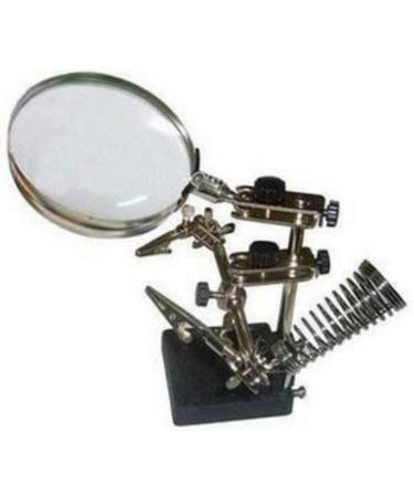Screen Magnifier Magnifier Desktop Magnifier Spring Iron Frame Multi-Function Workbench Magnifier with LED Light