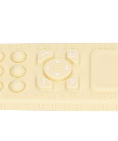 Baby TV Remote Teething Toy - Soft Silicone Gum Relief Sensory Toy (Beige) - Buy Online on GoSupps.com