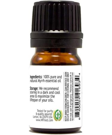 Myrrh Essential Oil 5 ml (1/6 fl oz) Glass Bottle 100% Pure Essential Oil, Aromatherapy Oil - GreenHealth - Buy Online on GoSupps.com