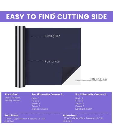 VAST WANT Silver HTV Vinyl Roll 12x30ft - Heat Transfer Vinyl for Cricut & Cutting Machines - Easy Weed & Transfer for Shirts - Buy Online on GoSupps.com