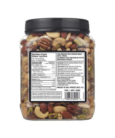 Kirkland Signature Extra Fancy Unsalted Mixed Nuts 2.5 LB - Premium Quality Nuts Mix - Buy Online on GoSupps.com