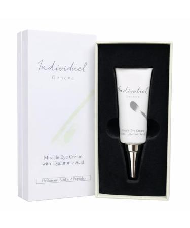 Individuel Gen ve Instant Eye Cream for Puffiness and Wrinkles Hyaluronic Acid & Peptides Firming Under Eye Treatment for Fine Lines Dark Circles & Aging Skin (0.87 oz) - Buy Online on GoSupps.com