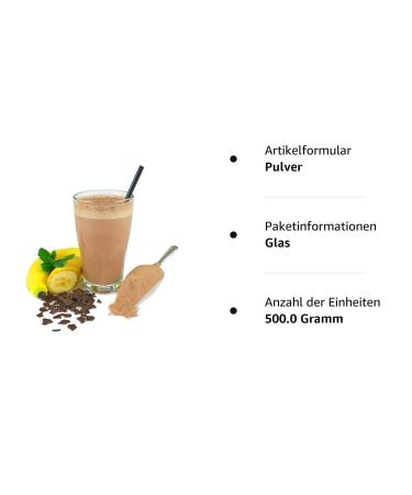 Chocolate-Banane Vital Molke Drink Powder | Aspartame-Free & Preservative-Free | 500g Detox & Versatile Nutritional Support - Buy Online on GoSupps.com
