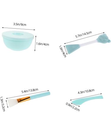 Didiseaon 3 Ensembles Set de Pinceaux Applicateurs pour Masque Facial Silicone Double T te Brosse Nettoyante Visage Portable et Bol de M lange pour Soins Peau Outil Beaut Multifonctionnel Bleu ciel - Buy Online on GoSupps.com