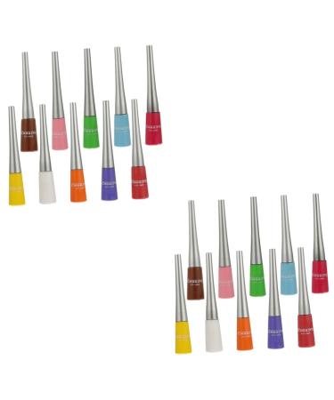 TOVINANNA 20 Pcs Colored Liquid Eyeliner Waterproof Eyeliner Makeup Supplies Cosmetic Plastic Makeup Pen