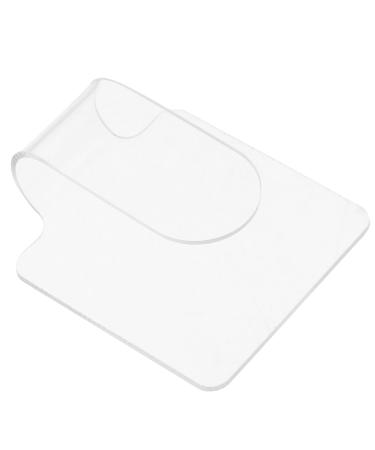 Healvian Palette de Maquillage Acrylique Transparente pour Manucure Palette M lange Compacte et Ergonomique pour Fond de Teint L vres et Vernis Ongles