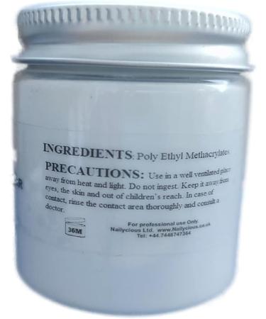 Professional Clear Acrylic Powder for Nails - 60g / 2oz - Buy Online on GoSupps.com