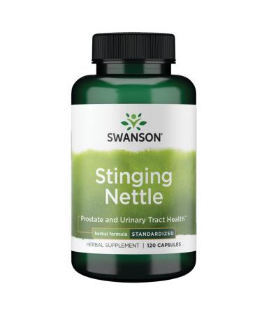 Swanson Stinging Nettles - Herbal Supplement Prostate Health & Urinary Tract Support - Natural Formula Supporting Respiratory Health & Fluid Balance - (120 Capsules)