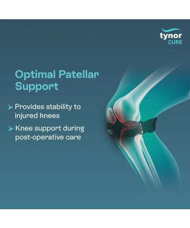 TYNOR Patellar Tendon Support Strap - Adjustable Neoprene Knee Brace with Gel Pad | 2 Pack for Men & Women | Ideal for Tendonitis Running Hiking Basketball and Tennis - One Size Black - Buy Online on GoSupps.com