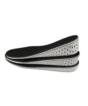 CSCDD 1 Pair Hard Breathable Memory Foam Height Increase Insole Heel Lifting Inserts Shoe Lifts Shoe Pads Elevator Insoles(4.3 cm) 4.3 cm D