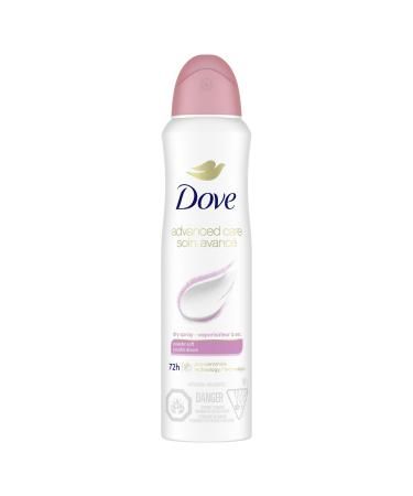 Dove Advanced Care Dry Spray Antiperspirant Deodorant for Women Powder Soft Scent Pro-Ceramide Technology for Soft Resilient Skin 107 g