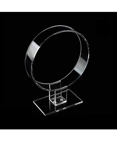 JIHUOO 2 Pieces Transparent Acrylic Headband Holder Hairband Display Stand Headband Storage Holder Headwear Stand
