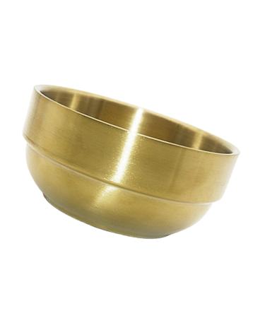 Healeeved 1 piece 304 Rocking foam shell Razor -soap cup stainless steel shaving shell shaving shell for men shaving jumper shaving container simple razor bowl soap bowl bladder peel