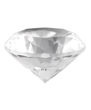 Nail Art Display Glass Crystal Diamond Hand Model Shooting Ornament Manicure Accessories (60 mm White)