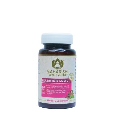Maharishi Ayurveda Healthy Hair & Nails 60 Tablets Ayurvedic Herbal Support with Eclipta Ashwagandha & Tinospora Supports Hair Nail & Scalp Health*