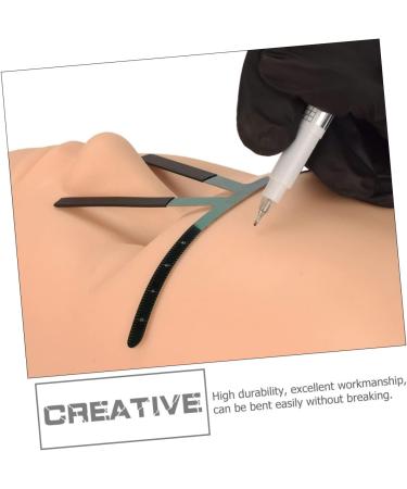 Ipetboom Embroidery Eyebrow Ruler Brow Mapping Ruler Make up Kit Makeup Accessories Suite Stainless Steel - Buy Online on GoSupps.com