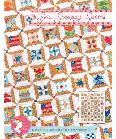 It's Sew Emma Sew Scrappy Spools Quilt Pattern  Multi