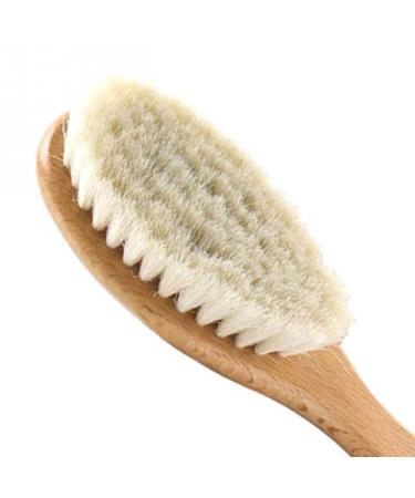 Buy NOLITOY Mustache Brush & Beard Straightening Comb - Wooden Facial Cleansing Brush for Men | Anti-static 15x4x2 CM - Buy Online on GoSupps.com