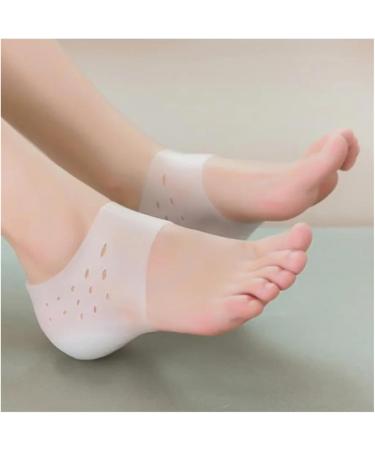 Buy Invisible Height Increase 5CM Silicone Socks Gel Heel Pads | Orthopedic Arch Support & Cushion Insoles | Foot Massage Pad in Beige - Buy Online on GoSupps.com