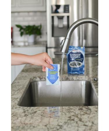 Glisten Garbage Disposer Cleaner: Odor Eliminator with Foaming Action - Lemon Scent, 4 Uses - Buy Online on GoSupps.com