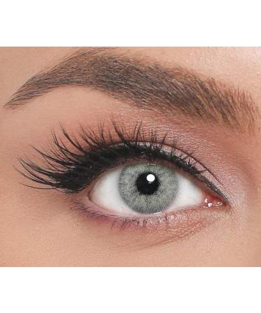 Iconic colored contact lenses Rain - strongly covering monthly lenses for 3 months in light green & gray particularly natural result for all eyes - 1 pair ... - Buy Online on GoSupps.com