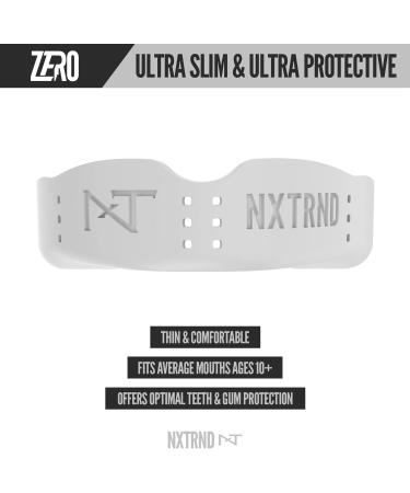 2 Pack Nxtrnd Zero Mouth Guard Sports - 1.6mm Ultra Thin Professional Mouthguards for Boxing, MMA, Wrestling, Football, Lacrosse - White - Buy Online on GoSupps.com