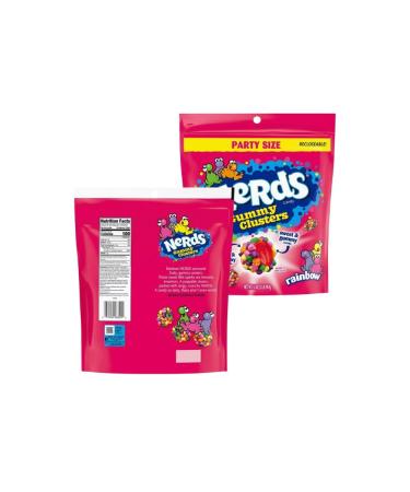 NRD Cluster Halloween Candy Gummy Cluster Rainbow Family Size Candy Snacks for Halloween Treats Christmas and Snacks for Kids 1.15 lbs. (Pack of 1)