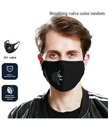 YNR Face Mask Washable Breathable Reusable Adult Mouth Protection Cover Shield Design Country Black Air - Buy Online on GoSupps.com
