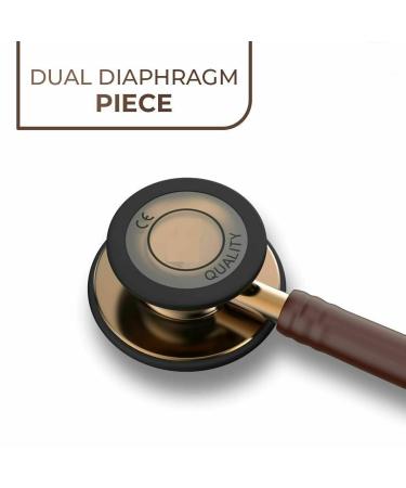 Saini MEDICOS Cardio 3 Monitoring Stethoscope - Copper Finish Chocolate Tube | International Shipping Available - Buy Online on GoSupps.com