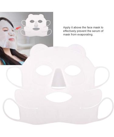 Silicone Face Mask Reusable Ear-Hook Silicone Facial Mask Cover Prevent Serum Evaporation Salon Beauty Tool - Buy Online on GoSupps.com