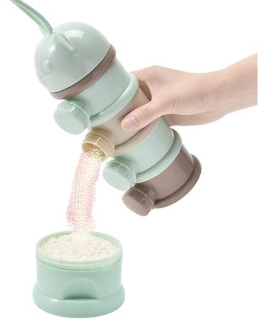 Baby Milk Powder Milk Powder Dosing Box 4 Compartments Milk Powder Box for Baby Portable Food for Fruits Snacks and Nuts - Buy Online on GoSupps.com