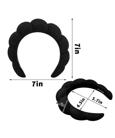 Mimi and Co Spa Headband for Women - Soft & Absorbent Sponge & Terry Cloth Fabric - Ideal for Skincare, Face Washing, Makeup Removal & Shower - Hair Accessories for Padded Headband Hairstyles - Buy Online on GoSupps.com
