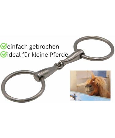 AMKA Pony Snaffle Bit | Loose Ring | 12mm Strength | 50mm Rings | Sizes 7.5 8.5 9.5 10.9 | International Shipping Available - Buy Online on GoSupps.com
