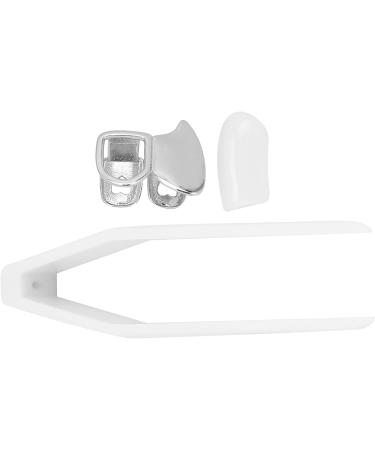 Verdant Touch Halloween Hip Hop Teeth - Brass Hollow False Teeth for Festival Decoration | Silver - Buy Online on GoSupps.com