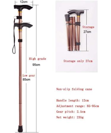 Adjustable Walking Cane Non-Slip Folding Crutch Ultra Light Portable Elderly Crutch Aluminum Telescopic Ultra Short Cane Crutches Hello - Buy Online on GoSupps.com