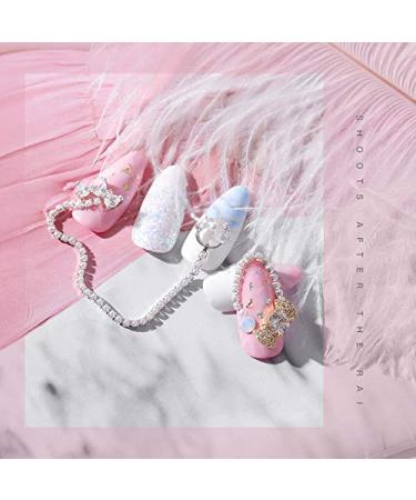 25cm Nail Art Metal Pearl Chain | Glitter Accessories for DIY Manicure | Gold & Silver Decoration Tools - Buy Online on GoSupps.com