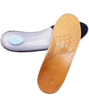 Leather Orthotic Insoles for Flat Feet | Men's & Women's Orthopedic Shoe Inserts (Size 43-44 - Buy Online on GoSupps.com