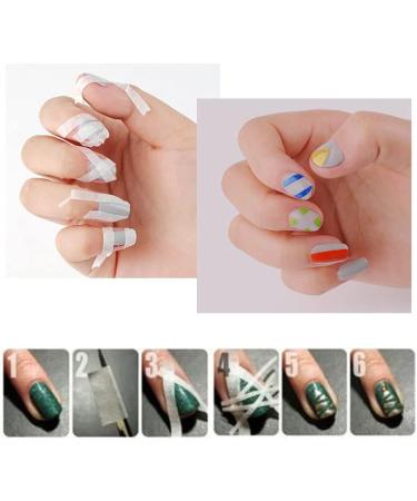 5 Pcs Nail Art Striping Line Sticker Set - 0.5cm Adhesive Tapes for French Style Manicure - Buy Online on GoSupps.com