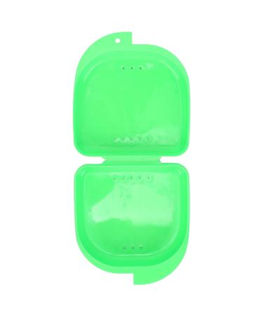 Denture Bathing Box with Ventilation Holes - Green Denture Holder Case for Orthodontic Retainers & Artificial Teeth | International Shipping - Buy Online on GoSupps.com