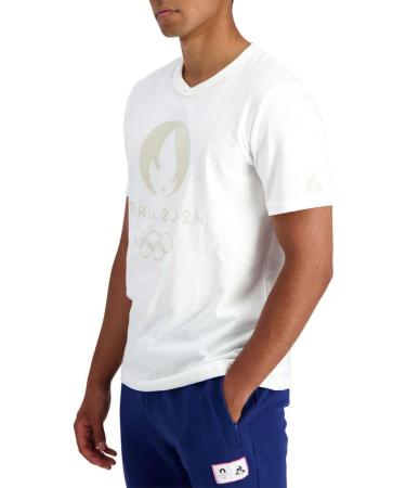 Le Coq Sportif Unisex's T-Shirt XL Marshmallow - Buy Online on GoSupps.com