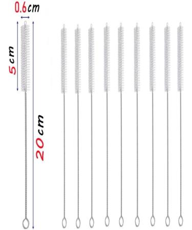 100pcs Straw Cleaning Brush Reusable Eco-Friendly Stainless Steel Drinking Straw Cleaner Brush Set Soft Hair Cleaning Tool (Color : Length 30cm Size : 50 pcs) 50 pcs Length 30cm - Buy Online on GoSupps.com